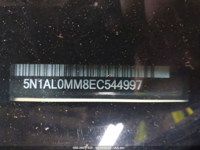 5N1AL0MM8EC544997 Infiniti QX60