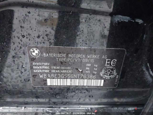 WBA8E3G55GNT76386 BMW 328i Xdrive