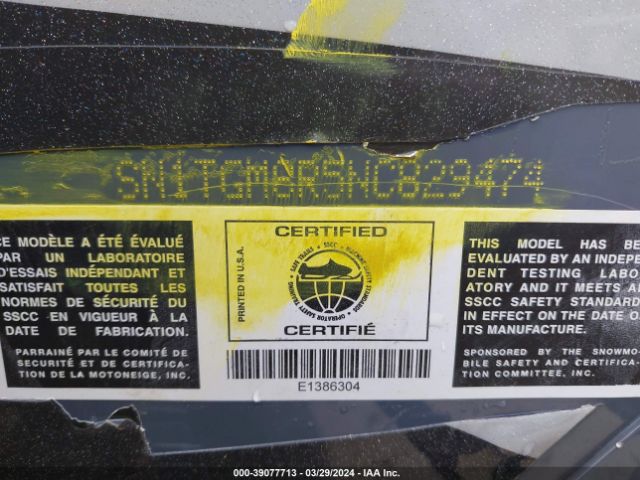 2022 POLARIS 850 RMK SN1TGM8R5NC829474 Photo 8