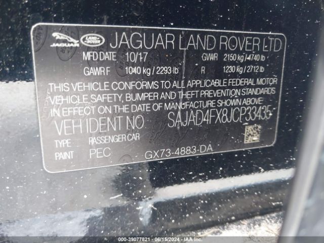 SAJAD4FX8JCP33435 Jaguar Xe 25t Premium