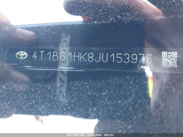 4T1B61HK8JU153976 Toyota CAMRY XSE