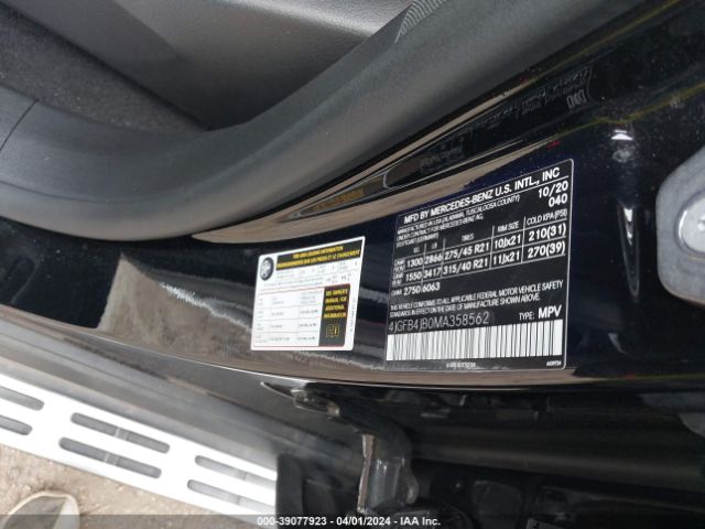 4JGFB4JB0MA358562 Mercedes-Benz GLE 350