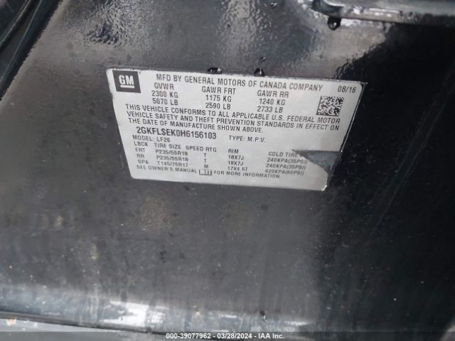 2GKFLSEK0H6156103 GMC Terrain Sle-1