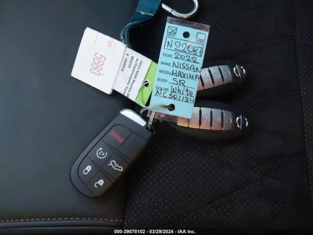 1N4AA6EV9NC501134 Nissan Maxima Sr Xtronic Cvt