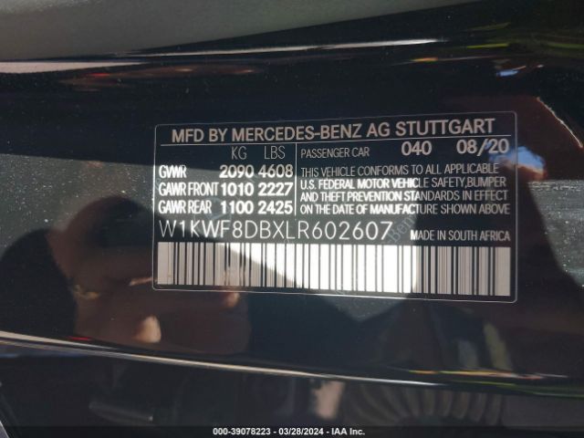 W1KWF8DBXLR602607 Mercedes-Benz C 300