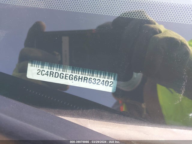 Dodge Grand Caravan Gt 2017 2C4RDGEG6HR632402 Image 9