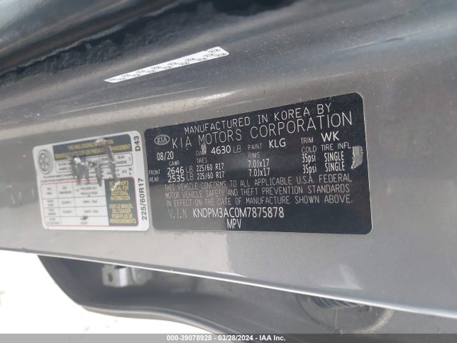 KIA Sportage Lx 2021 KNDPM3AC0M7875878 Image 9