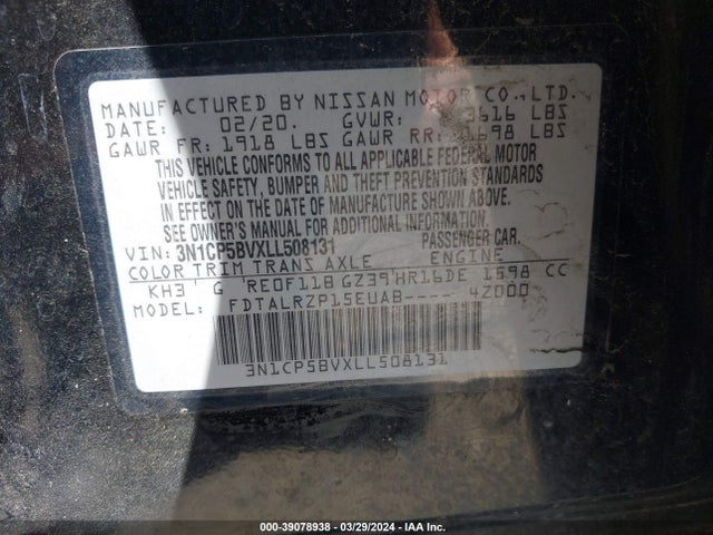 Nissan Kicks S Xtronic Cvt 2020 3N1CP5BVXLL508131 Image 9