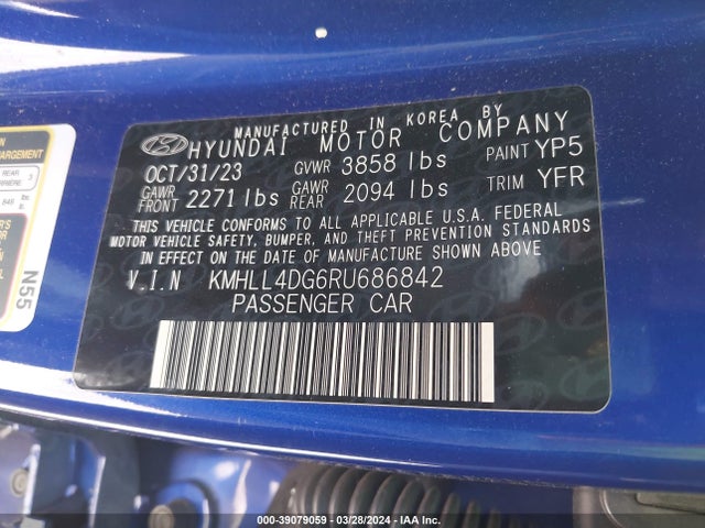 Hyundai ELANTRA SE 2024 KMHLL4DG6RU686842 Image 9