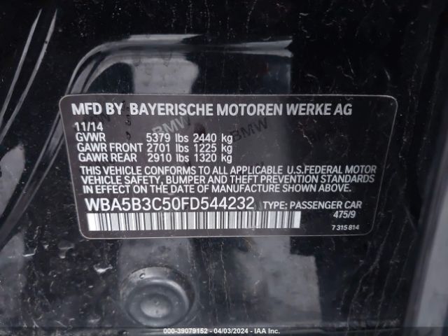 WBA5B3C50FD544232 BMW 535i Xdrive