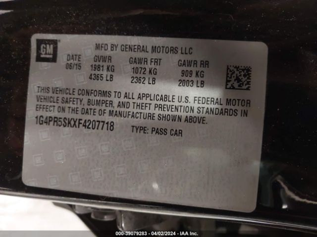 1G4PR5SKXF4207718 Buick Verano Convenience Group