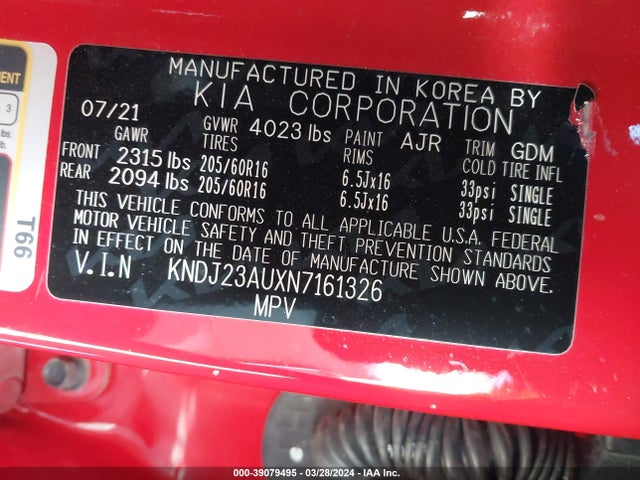 KIA SOUL LX 2022 KNDJ23AUXN7161326 Image 9