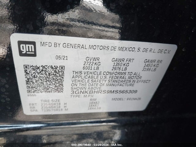 Chevrolet Blazer Awd 2lt 2021 3GNKBHRS9MS565309 Image 9