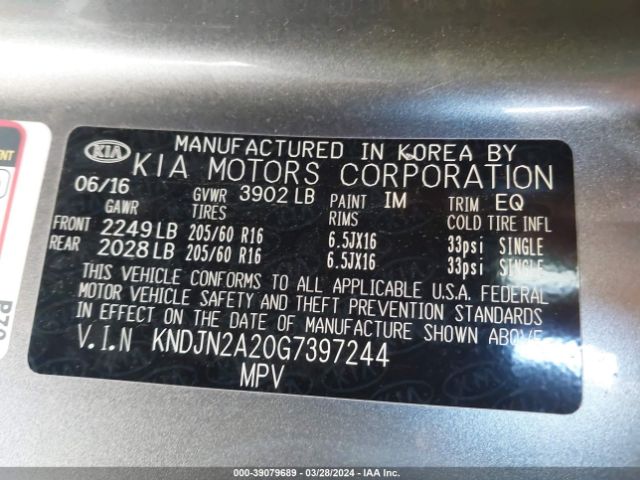 KNDJN2A20G7397244 KIA Soul