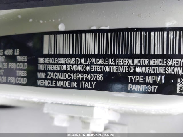 ZACNJDC16PPP40765 Jeep Renegade Trailhawk 4x4