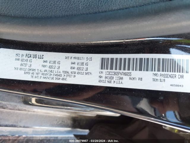 1C3CCCBG5FN706655 Chrysler 200 S