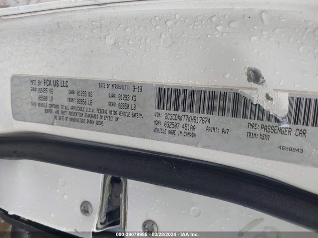 Dodge Charger Police Awd 2019 2C3CDXKT7KH617674 Image 9