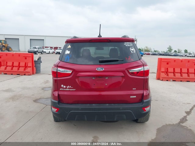 Aukcja sprzedaży 2019 Ford Ecosport Se, vin: MAJ3S2GE4KC291601, numer aukcji: 39080016