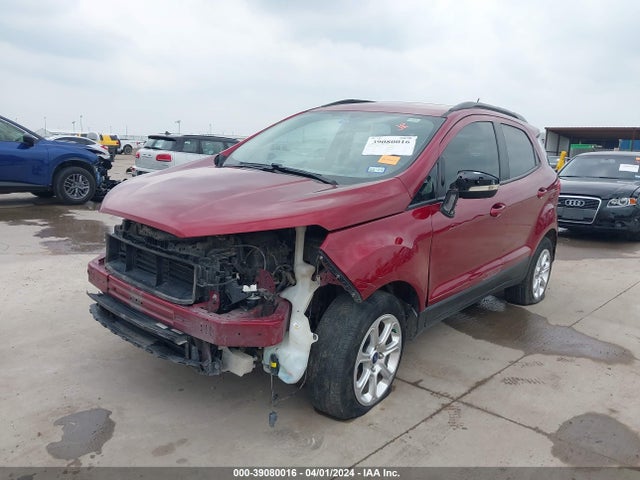 2019 Ford Ecosport Se მანქანა იყიდება აუქციონზე, vin: MAJ3S2GE4KC291601, აუქციონის ნომერი: 39080016