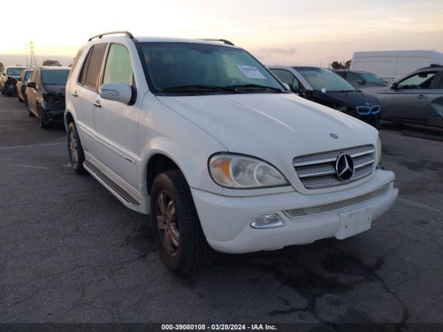 Auction sale of the 2005 Mercedes-benz Ml 350 4matic, vin: 4JGAB57E75A524577, lot number: 39080108