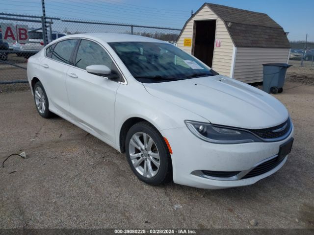 Продажа на аукционе авто 2015 Chrysler 200 Limited, vin: 1C3CCCAB0FN617047, номер лота: 39080225