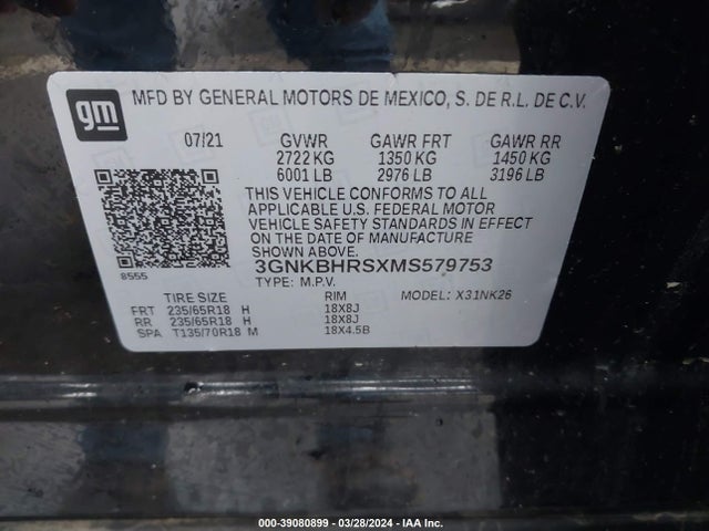 Chevrolet Blazer Awd 2lt 2021 3GNKBHRSXMS579753 Image 9