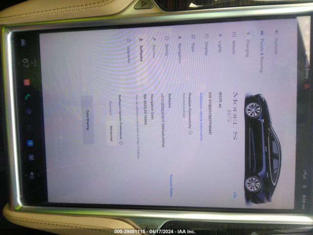 5YJSA1H18EFP46441 Tesla Model S P85