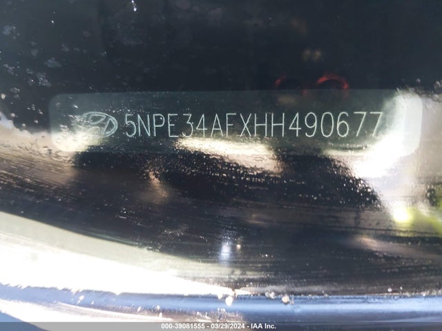 Hyundai Sonata Limited 2017 5NPE34AFXHH490677 Image 9