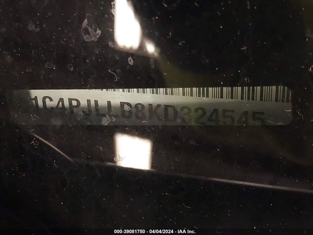 1C4PJLLB8KD324545 Jeep Cherokee Latitude Plus Fwd