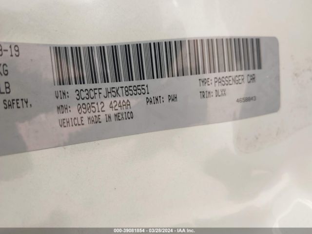 2019 FIAT 500C 3C3CFFJH5KT859551 Photo 8