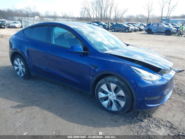 Auction sale of the 2021 Tesla Model Y Long Range Dual Motor All-wheel Drive, vin: 5YJYGDEEXMF099881, lot number: 39081865