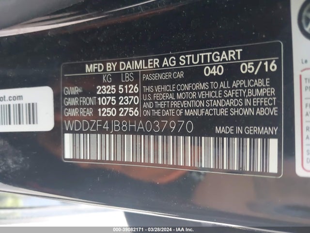 Mercedes-Benz E 300 2017 WDDZF4JB8HA037970 Image 9