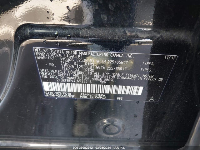 Toyota Rav4 Xle 2018 2T3RFREV4JW723216 Image 9