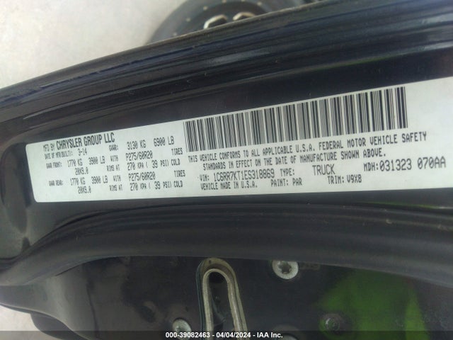 RAM 1500 Express 2014 1C6RR7KT1ES318869 Image 9