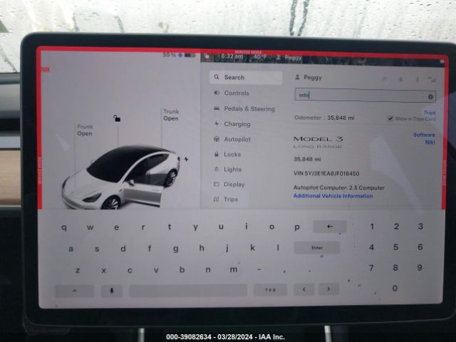 5YJ3E1EA8JF018450 Tesla Model 3 Long Range/mid Range