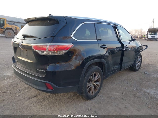 Toyota Highlander Xle V6 2015 5TDJKRFH4FS079971 Image 4