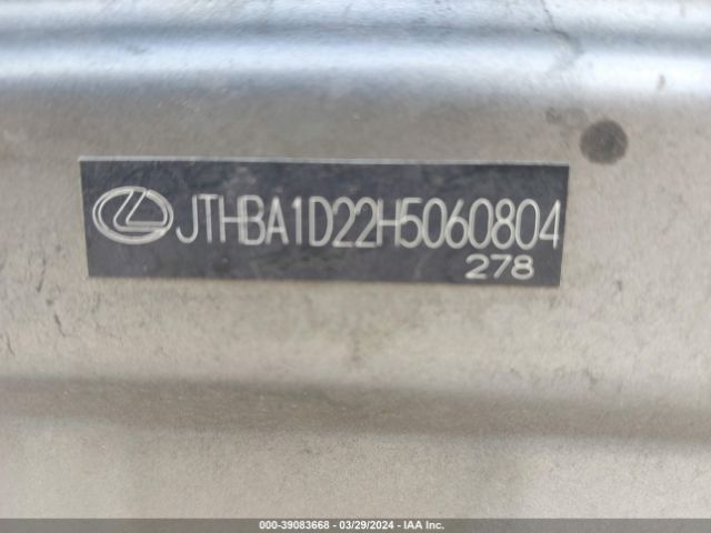 JTHBA1D22H5060804 Lexus IS 200T