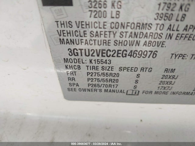 GMC Sierra 1500 Slt 2014 3GTU2VEC2EG469976 Image 9
