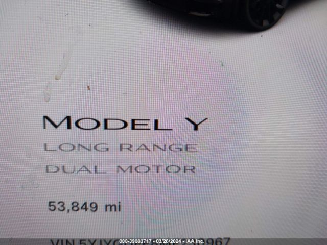 5YJYGDEE8MF230967 Tesla Model Y Long Range Dual Motor All-wheel Drive