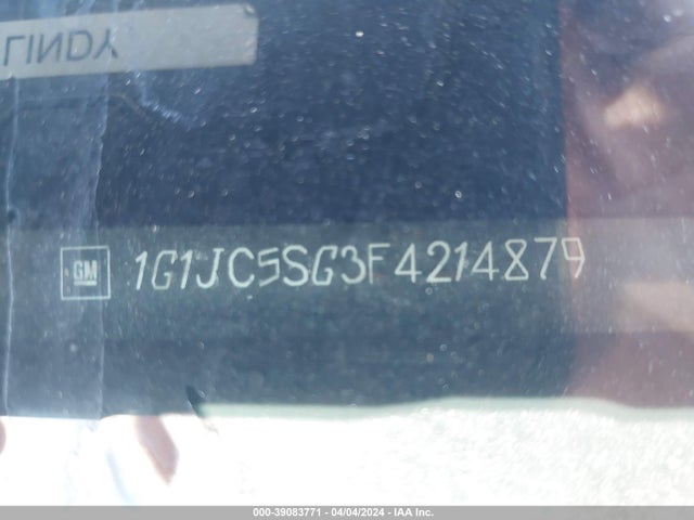 Chevrolet Sonic Lt Auto 2015 1G1JC5SG3F4214879 Image 9