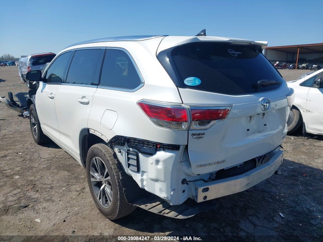 Toyota Highlander Xle V6 2016 5TDKKRFH3GS186063 Image 3