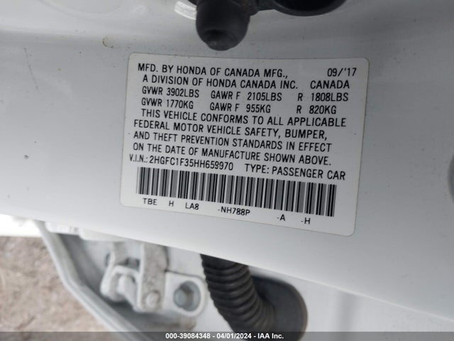 Honda Civic Ex-t 2017 2HGFC1F35HH659970 Image 9