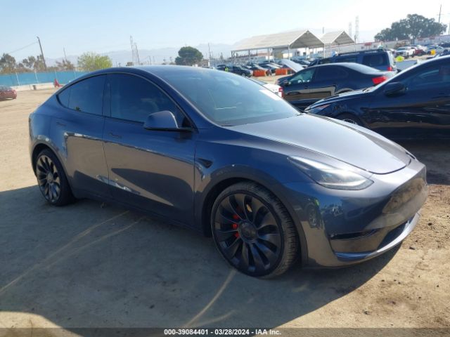 2023 Tesla Model Y Awd/performance Dual Motor All-wheel Drive მანქანა იყიდება აუქციონზე, vin: 7SAYGDEF8PF825429, აუქციონის ნომერი: 39084401