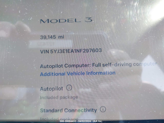 Tesla Model 3 Rear-wheel Drive 2022 5YJ3E1EA1NF297603 Image 7