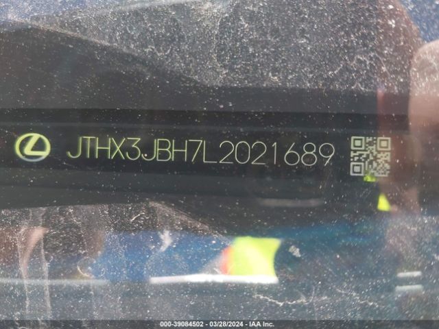 JTHX3JBH7L2021689 Lexus UX 200