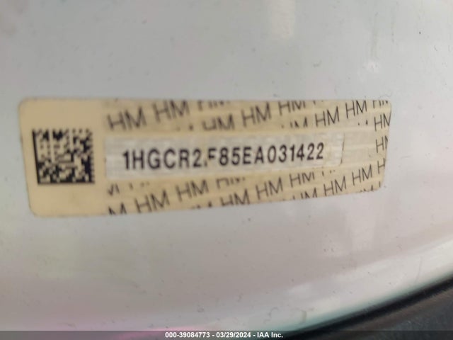 Honda Accord Ex-l 2014 1HGCR2F85EA031422 Image 9
