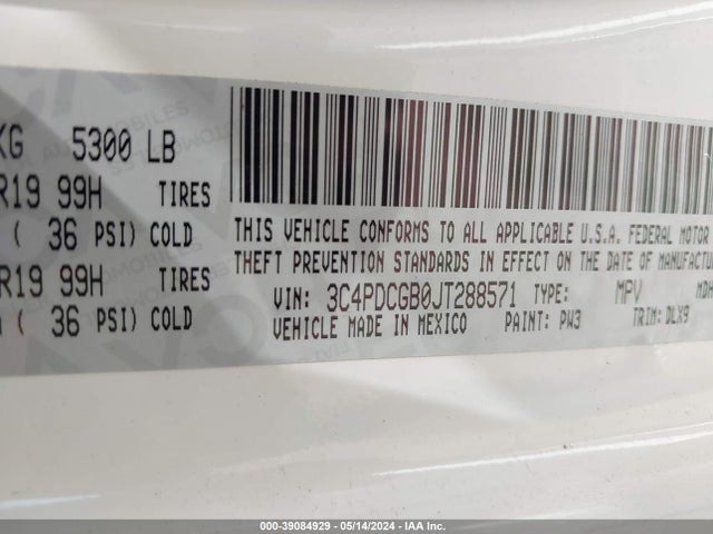 Dodge Journey Crossroad 2018 3C4PDCGB0JT288571 Image 9