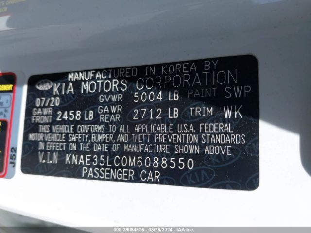 KNAE35LC0M6088550 KIA STINGER GT