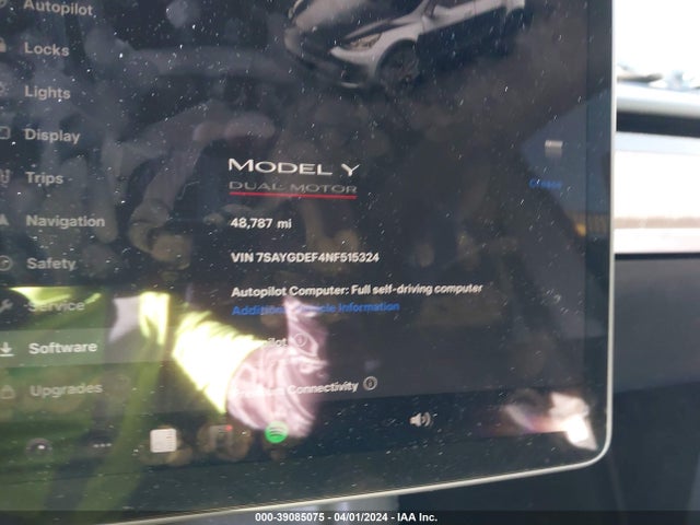 7SAYGDEF4NF515324 Tesla Model Y Performance Dual Motor All-wheel Drive