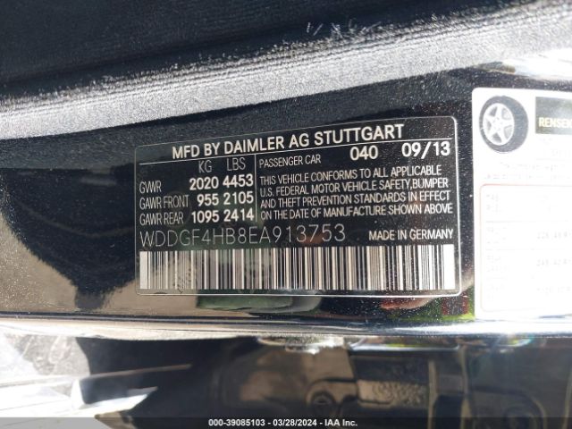 WDDGF4HB8EA913753 Mercedes-Benz C 250 Luxury/sport